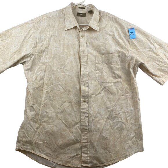 Natural Issue Mens Shirt XLT Button-up Cream Color 100% Cotton - Picture 1 of 7